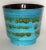 Large Blue Turquoise Flower Pot attributed to Aldo Londi for Bitossi, 1960s For Sale - Image 12 of 12