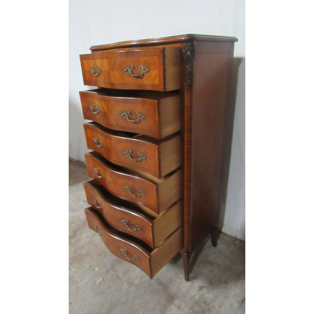 1980s John Widdicomb Chest of Drawers Lingerie Chest French For Sale - Image 12 of 12