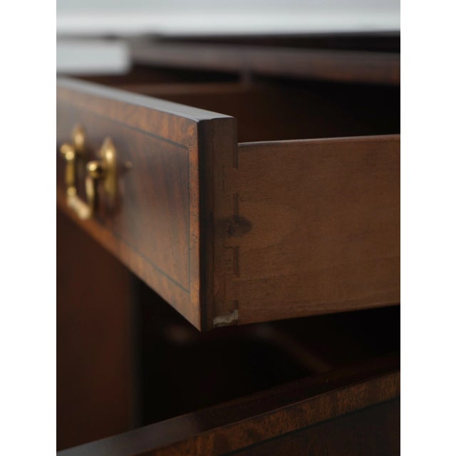 1980s Henredon Aston Court Mahogany Flip Top Server For Sale - Image 5 of 18