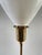 Mid-Century Modern Late 20th Century Brass Library Floor Lamp With Milk Glass Shade For Sale - Image 3 of 10