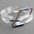 Transparent Lucite Plexiglass Bangle Bracelet with Anodized Aluminum Belt Buckle For Sale - Image 10 of 15