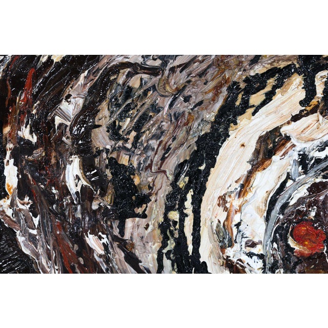 Mid-Century Scandinavian Abstract Painting For Sale In Providence - Image 6 of 6