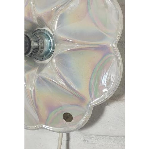 Mid-Century Iridescent Porcelain PAN Wall Lamp from Goebel, Germany, 1970s For Sale - Image 6 of 16