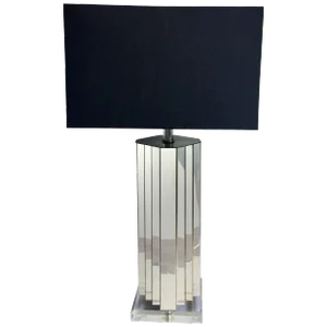 Skyscraper Brass and Lucite Table Lamp