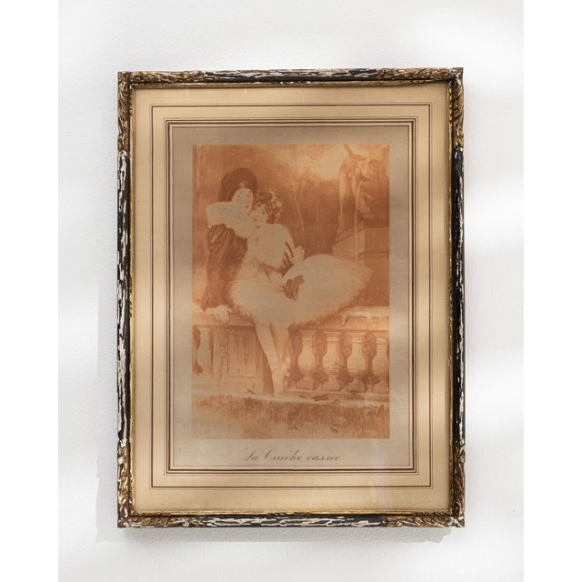Wood 1900 - 1909 France Sienna Wood Painting For Sale - Image 7 of 15