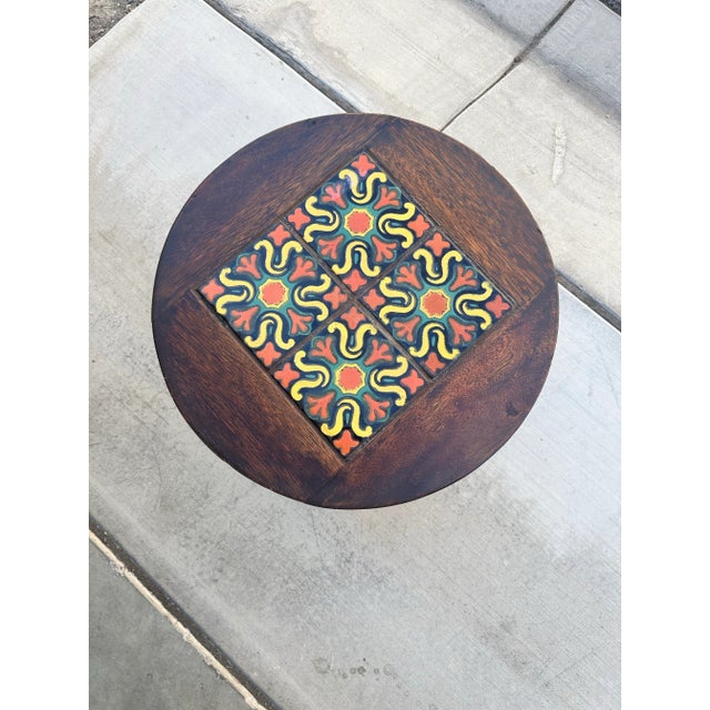 1940s California Tile Top Table For Sale - Image 9 of 12
