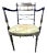 Vintage Baker Ebony Charleston Side Chair For Sale