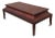 Canterbury Mahogany Designer Michael Berman Limited Brass Castered Cocktail Coffee Table For Sale