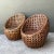 Coffee Vintage Woven Rattan Lounge Chairs - Pair For Sale - Image 8 of 12
