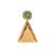 18k Yellow Gold 10.05ct Green Burmese Jadeite Jade Diamond Double Drop Pendant For Sale - Image 4 of 8