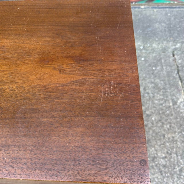 Wood Mid 20th Century Royal American by Stanley for Distinctive Furniture Walnut Rosewood Nightstand For Sale - Image 7 of 12