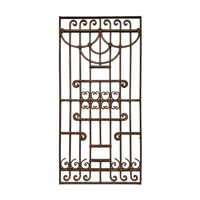 1910s Wrought Iron Panel Antique Italian For Sale - Image 5 of 5