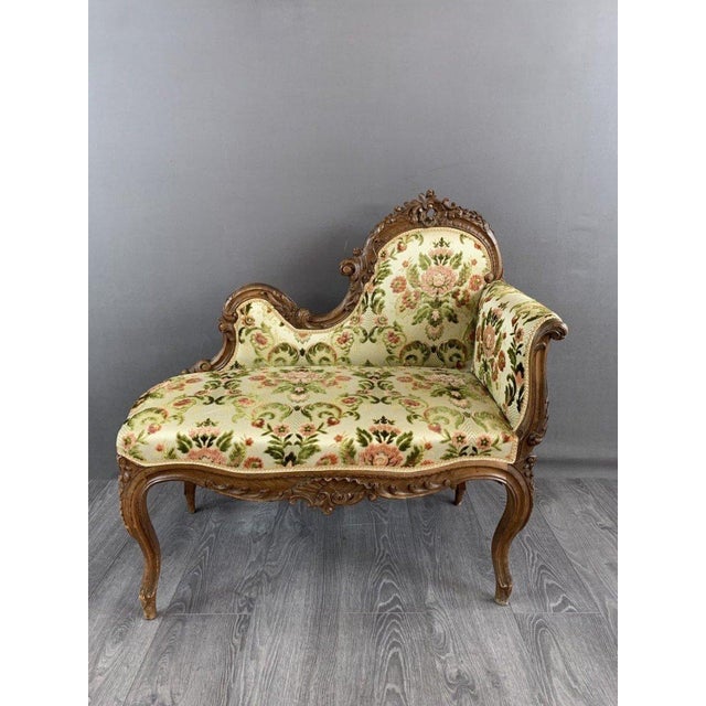 Wood 19th Century Louis XV Salon Set, Set of 5 For Sale - Image 7 of 7