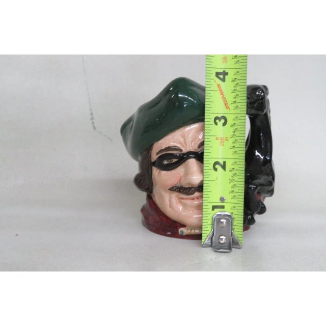 Ceramic Royal Doulton Dick Turpin D6535 English Ceramic Small Character Mug Jug For Sale - Image 7 of 11