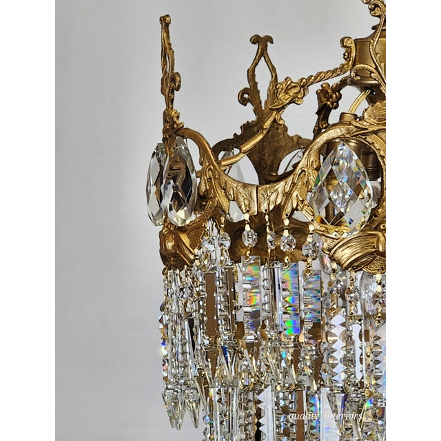 Antique 4 Light C. 1910 Double Serpent Wedding Cake Chandelier - Rare & HTF !!! (We have a matching pair available. Please...
