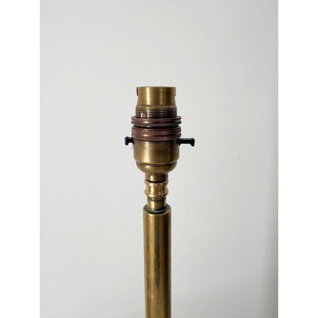 Swedish Modern Table Lamp with Slim Brass Stem, 1950s For Sale - Image 6 of 7