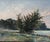 Acquired in France, a lovely small antique landscape oil painting by French artist, Camille Ravot (1873-1945). Ravot was a...