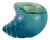 Murano Blue Alabastro Glass Shell from Archimede Seguso, Italy, 1960s For Sale