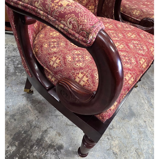 Hancock and Moore Jockey Club Chairs --- Set of 4 For Sale In Washington DC - Image 6 of 11