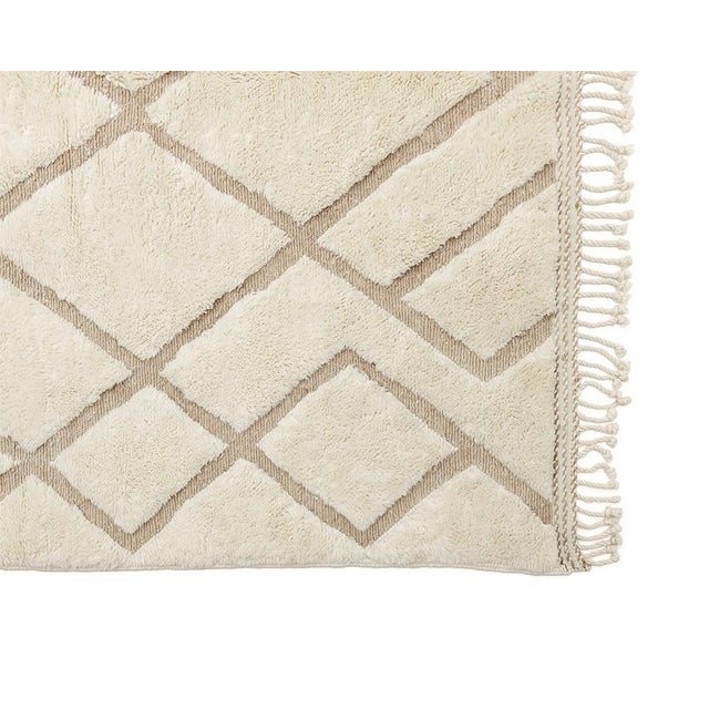 Oversize Premium Hand-Knotted Moroccan Wool Rug | 14'6" X 10'3" | One of a Kind For Sale - Image 6 of 7