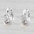 Contemporary 1940s Pair of Cultured Pearl 0.30ctw Diamond Drop Clip on Earrings 14k Gold Platinum For Sale - Image 3 of 5