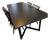 Crate & Barrel Dining Set – 80” Live Edge Table + 4 Chairs For Sale