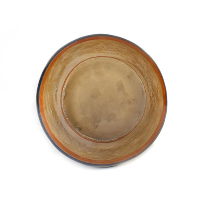 Vintage Large Mexican Folk Art Hand-Painted Tonala Pottery Water Jug Pitcher For Sale - Image 9 of 10