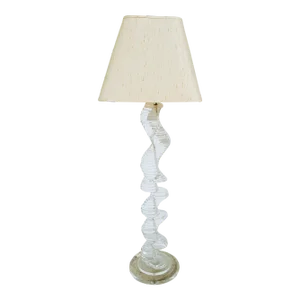 Vintage Charles Hollis Jones Style Lucite Stacked Disc Mid Century Modern Floor Lamp