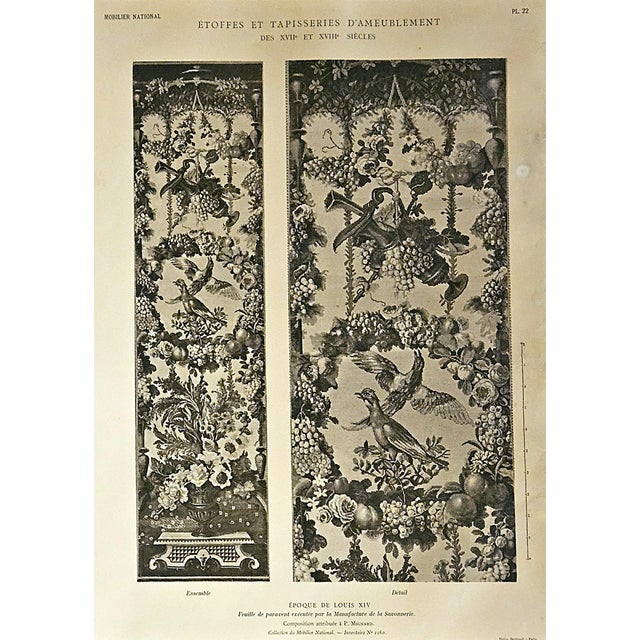 Set of 3 Rare Antique French Textile Design Lithographs- Louis Xiv, XVI Styles by Philippe De Lassal, P Migrard For Sale In New York - Image 6 of 7