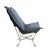 Blue Puff Chair Complete Qivuit Blue For Sale - Image 8 of 8