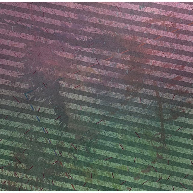 An oil on canvas painting by the artist Robert W. Davis. Titled "Stellar Series #1," this oversized painting features a...