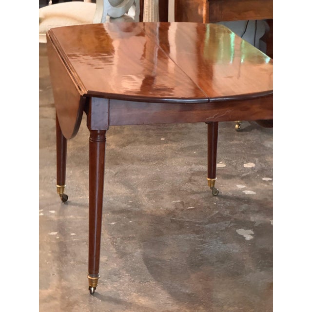 Directoire Drop Leaf Table With Additional Leaf For Sale - Image 10 of 12