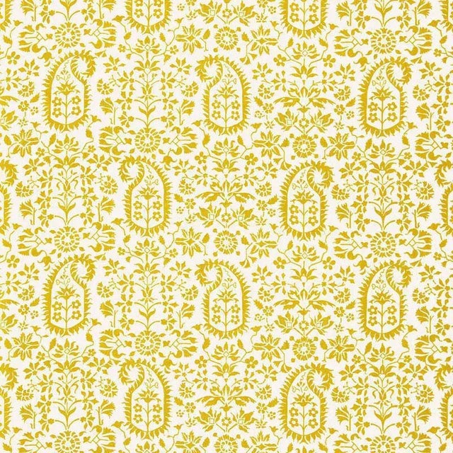 Inspired by a 19th-century textile, this Linen print features a paisley and floral pattern like those found on antique...