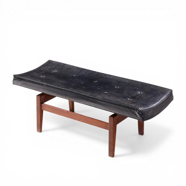 Jens Risom Mid Century Bench For Sale - Image 9 of 9