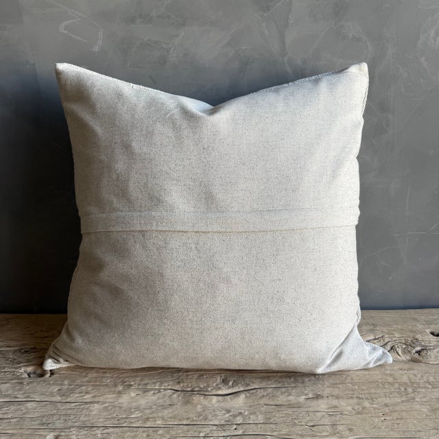 Vintage Rug Pillow Cover With Original Seams For Sale In Los Angeles - Image 6 of 6