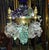 19thc Art Nouveau Monumental Bronze & Brass With Quartz Grape Cluster Bounty 9 Light Chandelier For Sale - Image 18 of 18