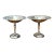 Vintage Silverplate Floral Compotes - Pair For Sale