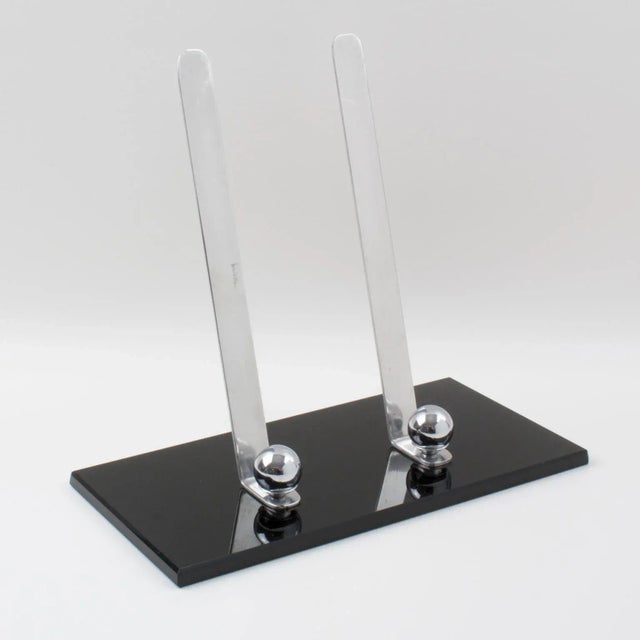 Art Deco Art Deco Black Opaline Glass Picture Frame, France 1930s For Sale - Image 3 of 8