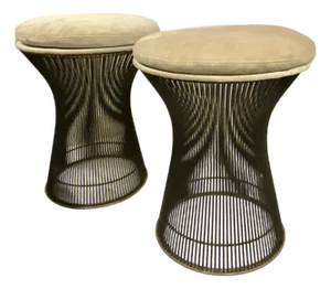 Pair of DWR Design Within Reach Warren Platner Stools for Knoll