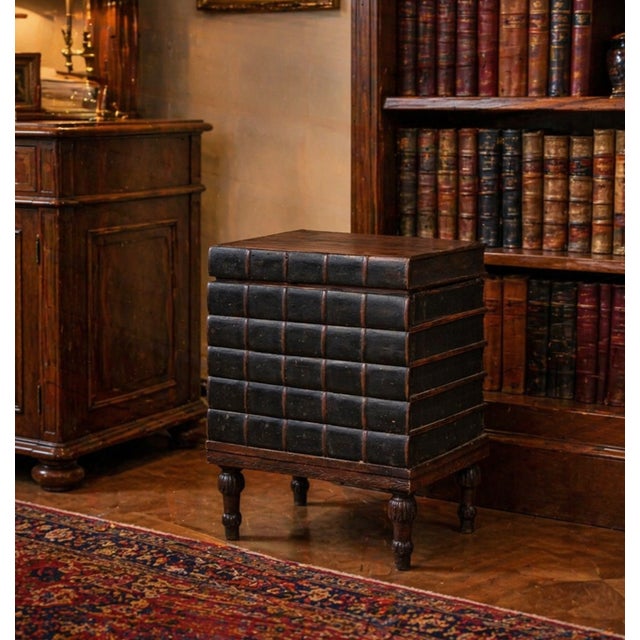 A curious and refined book-shaped chest, made in Veneto and dating to the late 18th century, in the full Louis XVI style....