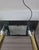 Postmodern Vintage Robert Sonneman Desk Lamp Dimmable Postmodern Table Lamp Glass Shelf Brass Columns 1980s Memphis Style Lighting For Sale - Image 3 of 14