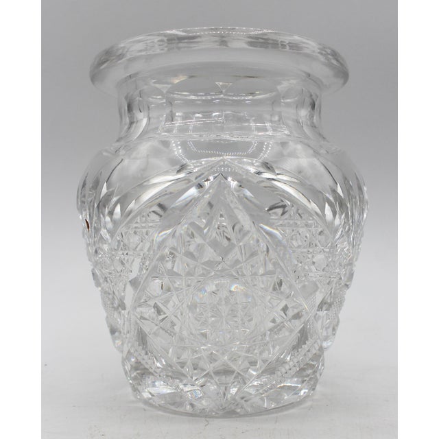Circa 1896-1915 American Brilliant Period Cut Glass Jar With Cover For Sale - Image 4 of 6