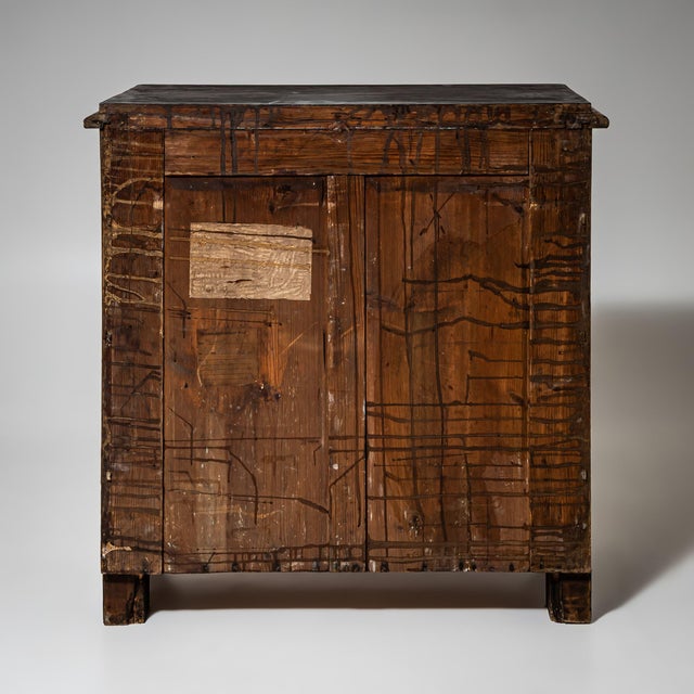 Antique Louis Philippe Commode in Red, 1800s For Sale - Image 5 of 9