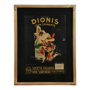 1922 Dionis Gran Spumante Lithograph Poster by Plinio Codognato