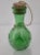 Vintage Italian Green Art Glass Cork Bottle For Sale - Image 6 of 6