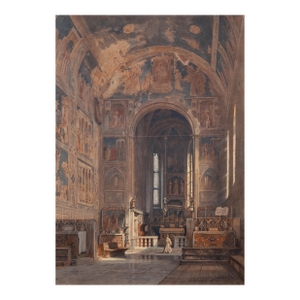 'Scrovegni Chapel' by Carl Frederich Heinrich Werner, 1855, Giotto, Arena Chapel, Padua, Leipzig Academy