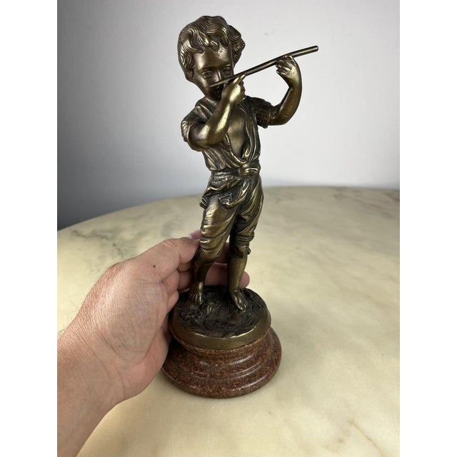 Italian Bronze Figurine, 1970s For Sale - Image 8 of 14