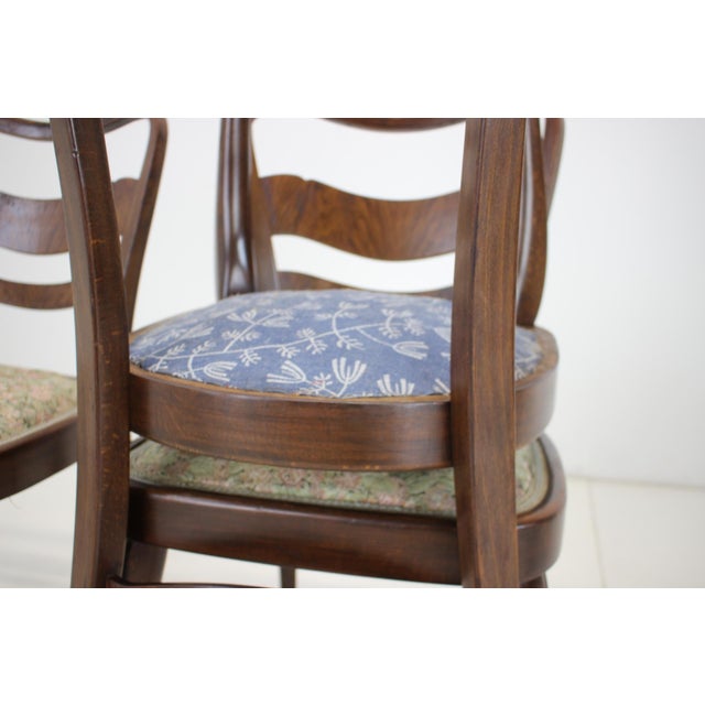 Dining Chairs, Czechoslovakia, 1940s, Set of 4 For Sale - Image 13 of 14