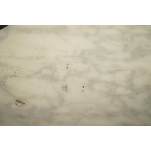 Vintage Egyptian Revival Side Table with Marble Top For Sale - Image 13 of 18