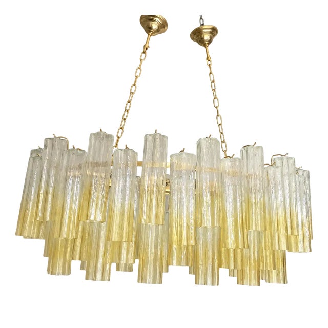 Murano Glass Chandelier in Venini Style by Simoeng for Simoeng For Sale